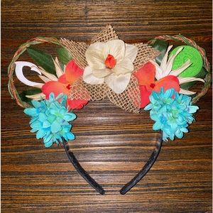 Moana themed mouse ears headband